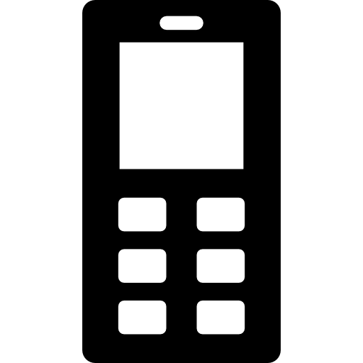 Mobile phone with buttons